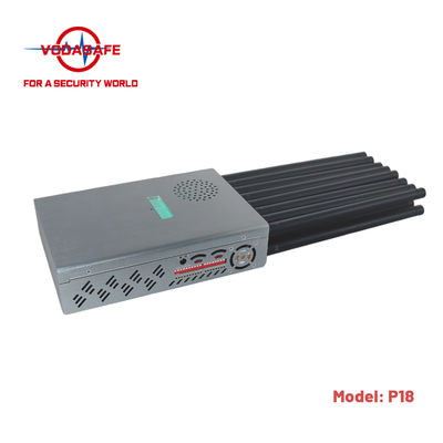Lojack GPS 18 Antennas Mobile Phone Signal Jammer WiFi 3G 4G 5G 25m