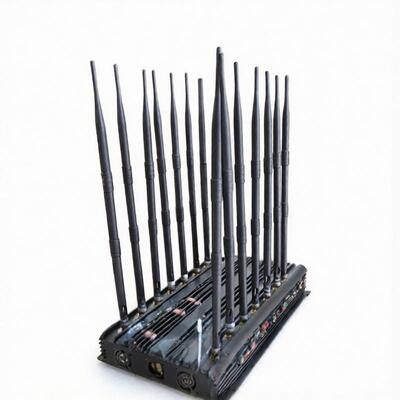 kupować 40W 10-60m Zagłuszacz sygnału telefonu komórkowego 14 Anteny LTE 700MHz online manufacture