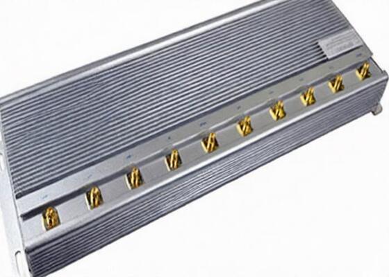 kupować Kolor srebrny Naprawiono Jammer sygnału telefonu komórkowego z 10 różnymi częstotliwościami online manufacture