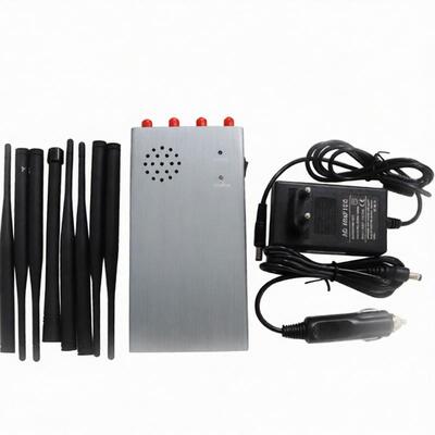 kupować 8000 mAh Osiem anten Gps Signal Jammer 8 pasm o promieniu 30 m online manufacture