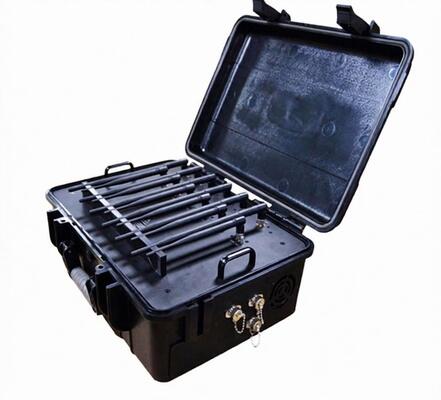 kupować ICNIRP 86 Watt Przenośny zagłuszacz sygnału 2.4G 5G UHF VHF WIFI Bloker sygnału online manufacture