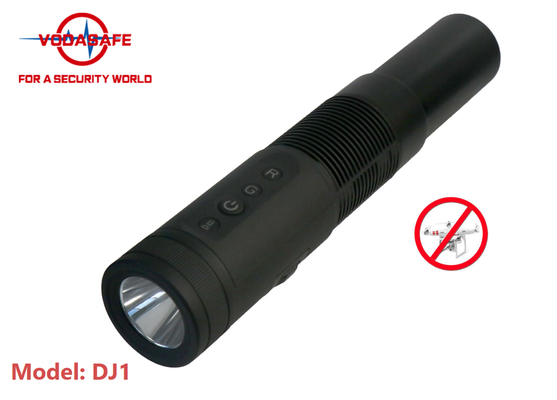 Handheld Dual Purpose Flashlight Drone Jammer Up To 800 Meters