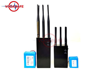 High Power Six Way Portable Jammer Device , Cellular Signal Blocker 6000mAh Battery