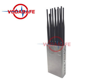 1W / Band Portable Cell Phone Jammer With Built - In Fan / 10000mAh Battery